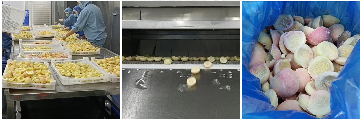 湖北汉粮楚果食品—速冻桃丁、桃瓣、芋头