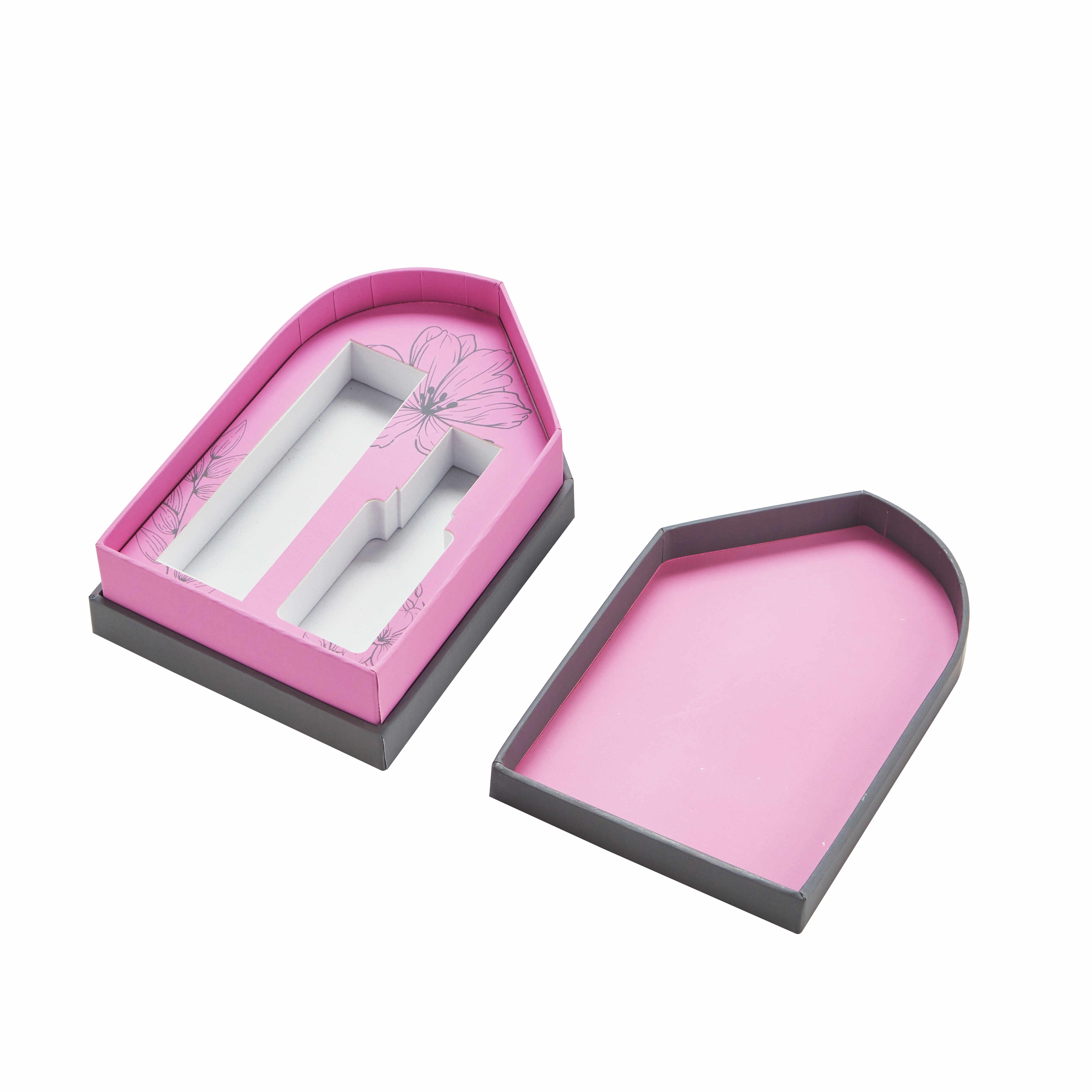 Irregular Shape Luxury Perfume Packaging Box | Rigid Lid and Base Design with White EVA Wrapped Insert