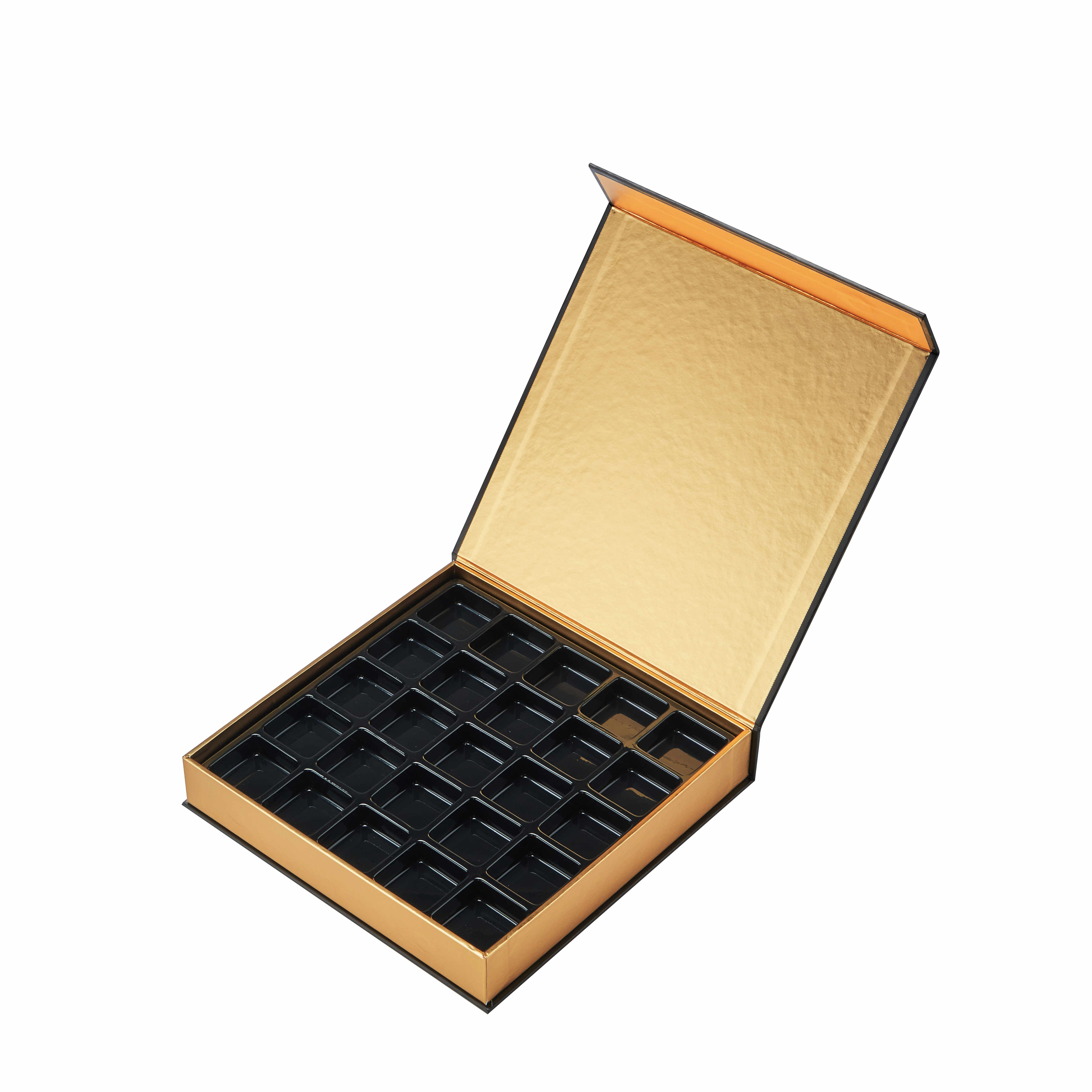 Custom Luxury Magnetic Chocolate Box with Food-Grade Blister Tray