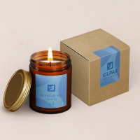 Brown Candle Box / Kraft Paper Candle Box — Sustainable Custom Packaging for Candle Brands