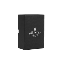 Black Rigid Lid and Base Cosmetic Box with Satin-Lined Insert | Elegant Packaging for Makeup Brushes & Beauty Tools