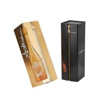 Scodix Zipper Wine Whisky Paper Packaging Box 