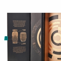 Custom Personalized Premium Natural Empty Double-Door Paper Wine Box Packaging With Foil-Stamped Logo