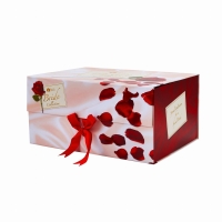 Custom Printing Luxury Magnetic Ribbon Rigid Paper Folding Box