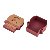 Vintage Snowman-Shaped Rigid Lid and Base Box | Custom Holiday Gift Packaging