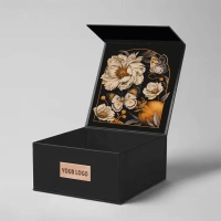 Custom Luxury Matte Black Magnetic Closure Boxes for Shoes, Bags & Apparel