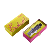 Custom Your Own Logo Gold Card Paper Drawer Pull-Out Rigid Box Perfume Packaging With Pvc Insert