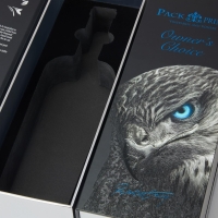 Customized Design Flip Top Rigid Cardboard Scodix Print Uv Logo Paper Box For Wine/Whiskey