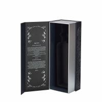 Customized Design Flip Top Rigid Cardboard Scodix Print Uv Logo Paper Box For Wine/Whiskey