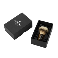 Black Rigid Lid and Base Cosmetic Box with Satin-Lined Insert | Elegant Packaging for Makeup Brushes & Beauty Tools