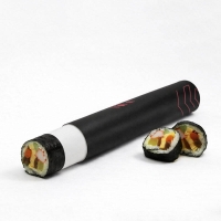 Ready Mould Sushi Burrito Tube Cylinder Push pop Up Roll Packaging Pushpop Verpackung Sushi Boxes with Soy Sauce Bottles