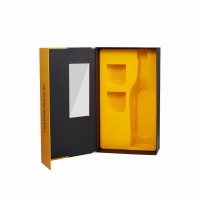Custom Log Rigid Cardboard Magnetic Closure Boxes For Wine Bottle