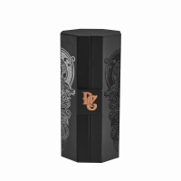 Customised Print Spot Uv Dragon-Inspired Embossing Hexagonal Rigid Cardboard Black Paper Wine Bottle Box Packaing 