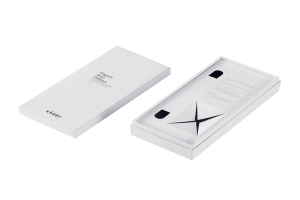 Elegant White Rigid Lid and Base Box | Luxury Packaging for Small Perfume Bottles