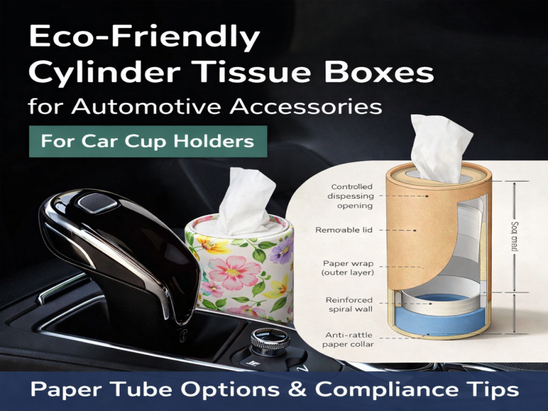 Eco-Friendly Cylinder Tissue Boxes for Automotive Accessories | Paper Tube Options & Compliance Tips