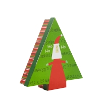 Elegant Christmas Tree-Shaped Rigid Lid and Base Box for Gift Packaging