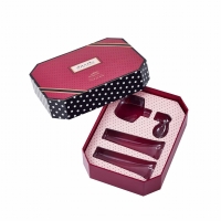 Custom Logo Rigid Paper Cardboard Beauty Skincare Set Octagonal Box Packaging With Pvc Insert