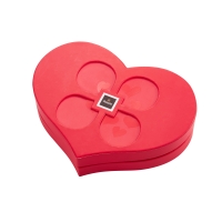 Custom  Rigid Cardboard Heart Shape Chocolate Lid Paper Gift Box  